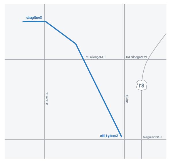 Map of Salina transmission route